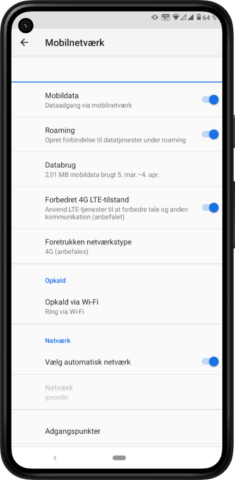 Android VoLTE opkald