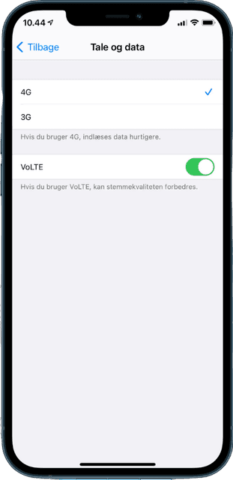 iPhone VoLTE opkald